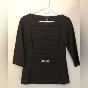 White House Black Market Size 2 Blouse 3/4 Sleeves